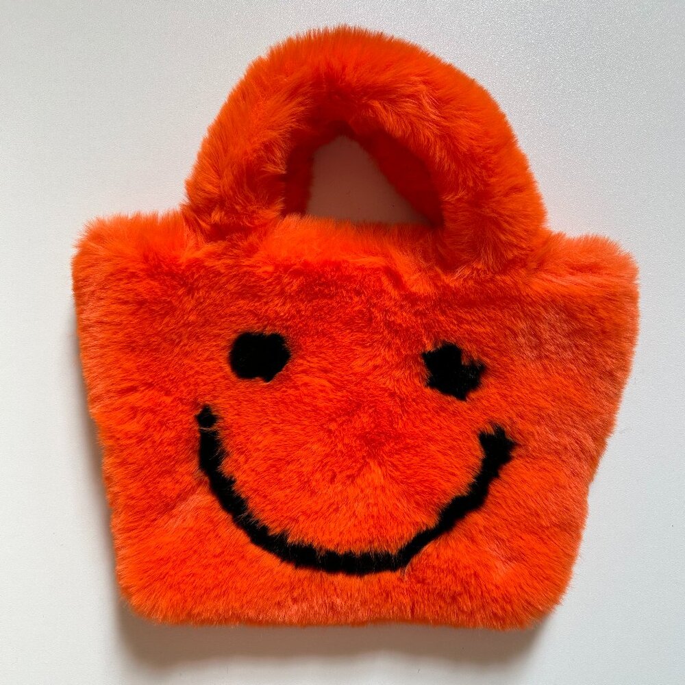 Halloween Orange Fuzzy Purse